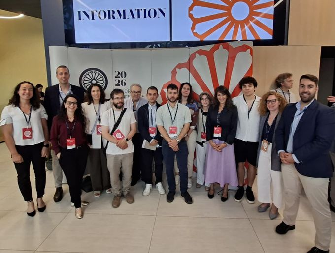 Los miembros del INE que asistieron a la Conferencia
